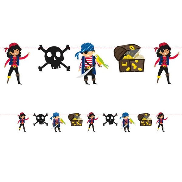 Ahoy Pirate Garland Banner