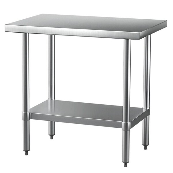Commercial Stainless Steel Kitchen Table Work Prep Bench 910x610mm 430