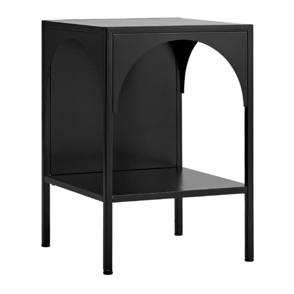 Cooper & Co. Eve 52cm Metal Open Front Side Table Black