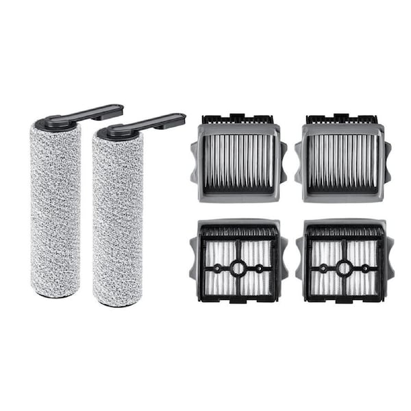 iDeer life 6 Pack Replacemen(4 Filter + 2 Rolling Brush) Kit for Tineco S5 Combo