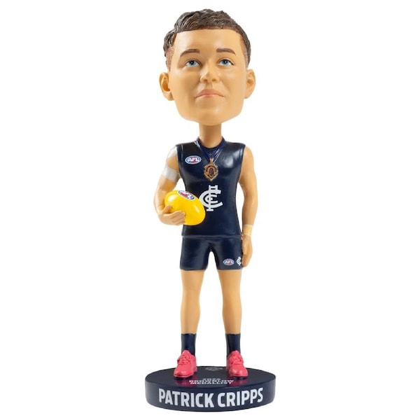 Carlton Blues Patrick Cripps Brownlow Medalist 2024 AFL Bobblehead Collectible Bobble Head Statue