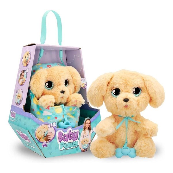 Baby Paws W2 Labrador Soft Plush Puppy Toy 24x17cm Kids/Children Yellow 3y+