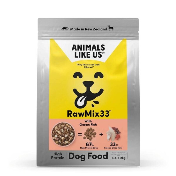 Animals Like Us Dog Food RawMix33 Ocean Fish 33% Freeze Dried Raw - 2kg