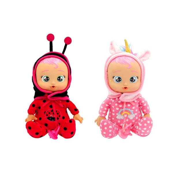 2PK Cry Babies Tiny Cuddles Newborn Soft Plush Doll Kids/Children Assorted 8y+