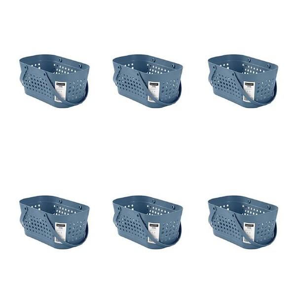 6PK Boxsweden Handy Carry Basket Sleek Organiser 15L 42x26.5x20.5cm Assorted