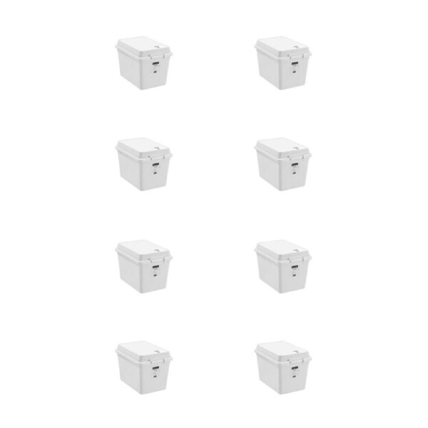 8PK Boxsweden Tote Mini Storage Stackable Box 14L 36x24.5x25.5cm Assorted