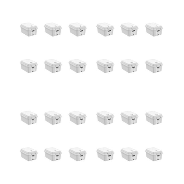 24PK Boxsweden Tote Mini Storage Stackable Box 3L 24x17.5x13cm Assorted