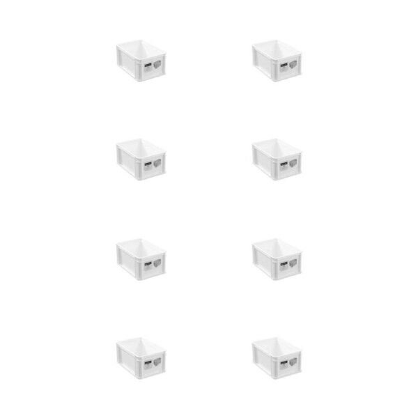 8PK Boxsweden Heavy Duty Stackable Box Versatile Organiser 30x20x14.5cm Assorted