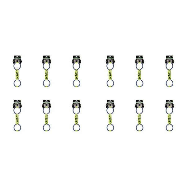 12PK Paws & Claws Squeak & Tug Double Tugger TPR Mesh & Rope 39x12x5cm Assorted