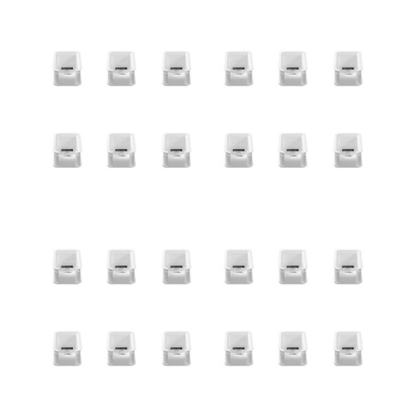 24PK Boxsweden Heavy Duty Stackable Tray Sleek Organiser 15x10x6.5cm Assorted