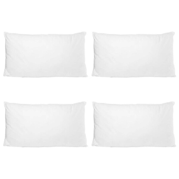 4PK Royal Comfort King Size Hotel Bedding Pillow Soft Cushion 50x90cm White