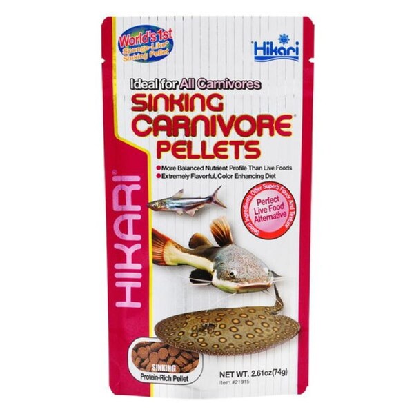 Hikari Sinking Carnivore Pellets Color Enhancing Fish Food 74 gm
