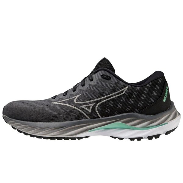Mizuno Wave Inspire 19 Womens Running Shoes in Iron Gate Nimbus Cloud Spring Bud - Size 7.5