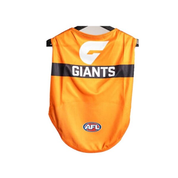 AFL GWS Giants Large Dog Jersey Shirt 48cm to 49.5cm Long