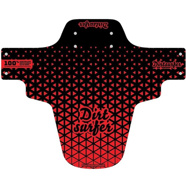 Dirtsurfer Mudguard - Speedgrid Red