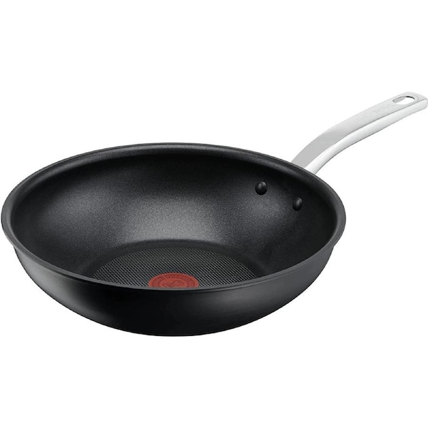 Tefal Hard Anodised Non-Stick Wok 28cm Gourmet Long Lasting - Gas Electric Ceramic Stove