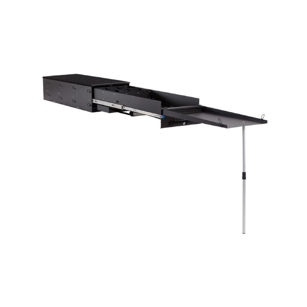 Kings 1300mm Kitchen Drawer - Modular Design - Heavy Duty Frame - Black Finish - Slide Out Table & Cutlery Drawer - Fold Out Bench