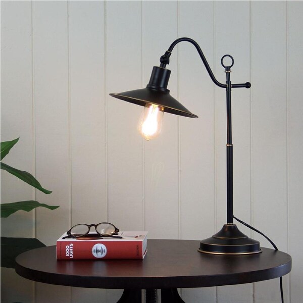 Oriel Lighting BOSTON Retro Industrial Table or Desk Lamp