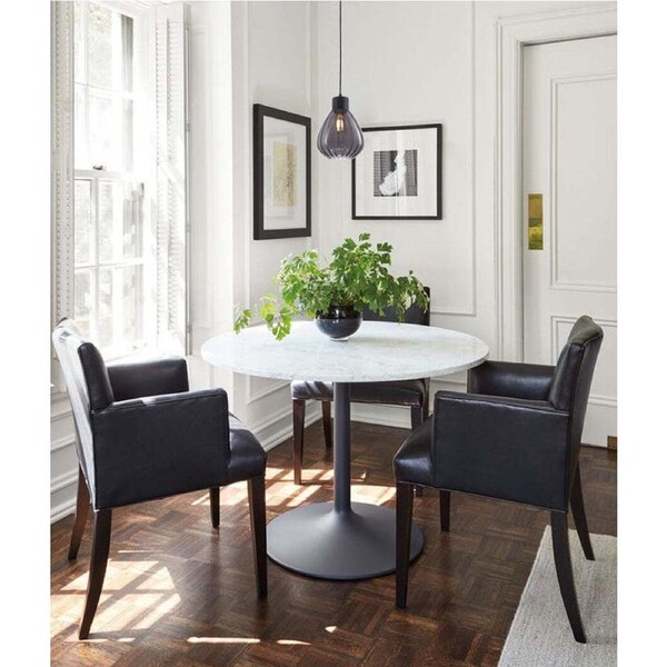TULIP: Interior Smokey Black Wine Glass Ribbed Pendant Lights