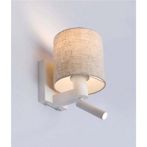 BRIGHTON: E27 Interior Wall Lamp With Adjustable LED Reading Lights Kelvin: 3000