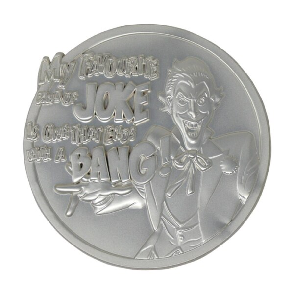 DC Comics The Joker Limited Edition .999 Silver Plated Medallion