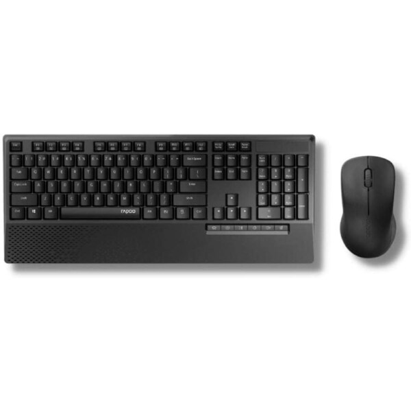 Rapoo X1960 Wireless 2.4GHz Cordless Mouse & Keyboard Combo - Black