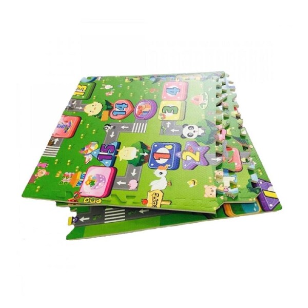 iDeer Life [4PCE] Eva Puzzle Mat, Comfortable Flooring, 1.2cm thick - 60 x 60 cm - Animal Number