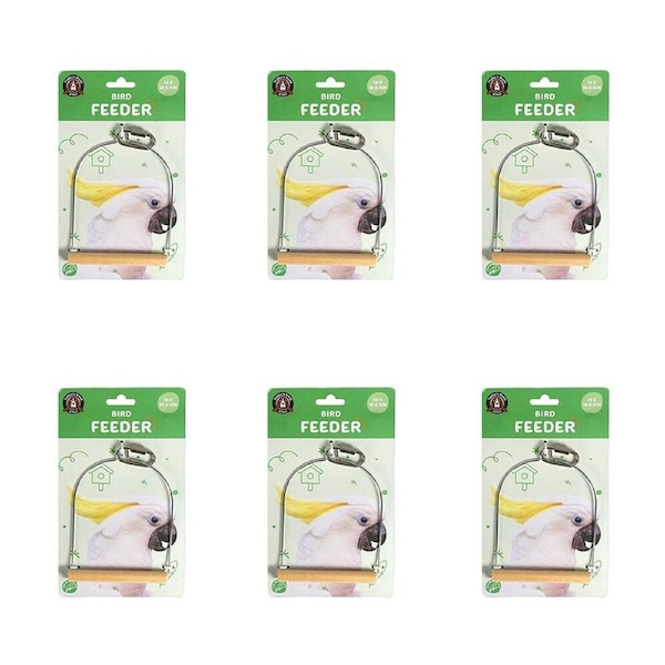 6PK Dudley's World of Pets Hanging Bird/Parrot Arch Swing/Perch Toy 1214x10cm