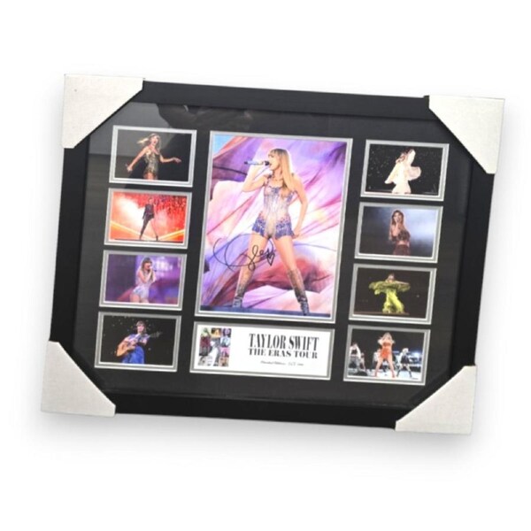 Taylor Swift The Eras Tour 2024 Australia Signed Limited Edition Photo Memorabilia Wooden Frame