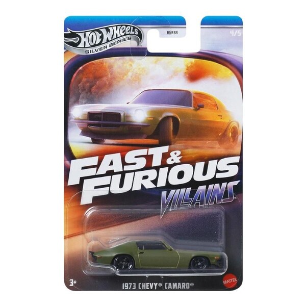 Hot Wheels Silver Series Fast and Furious Villians 1973 Chevy Camaro