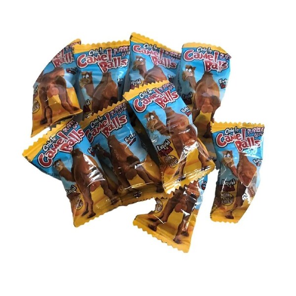 Fini Camel Balls 5g Liquid Filled Extra Sour Bubble Gum - 50 Pack (Gluten Free)