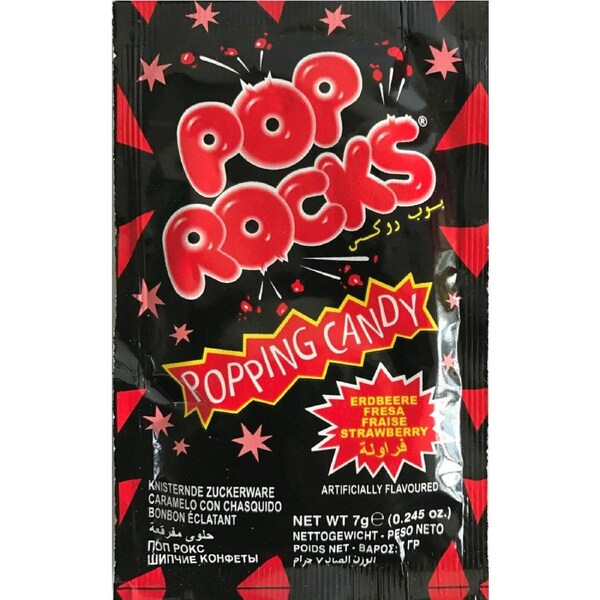 Pop Rock Strawberry Popping Candy x 20 Pack