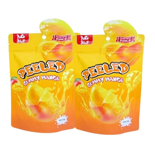 Juicy Jelly Peeled Gummy Mango 120g - 2 Pack