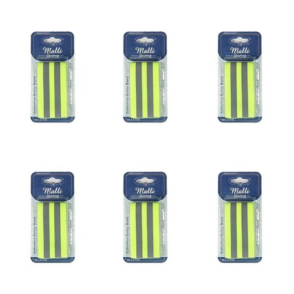 6PK Malli Sewing Adjustable Reflective Outdoor Safety Gear Arm Band/Strap 30cm