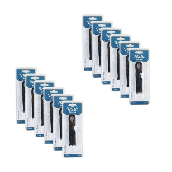 12PK Malli Sewing 1-Pair Nylon Adjustable Replacement Bra Strap 121x32cm Asstd