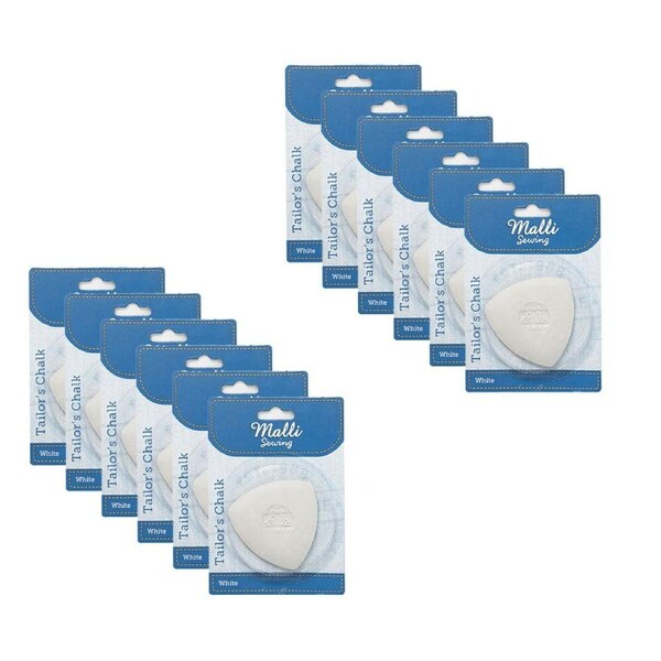 12PK Malli Sewing Tailor's Chalk Temporary Garment Marking Tool 126x6cm Beige