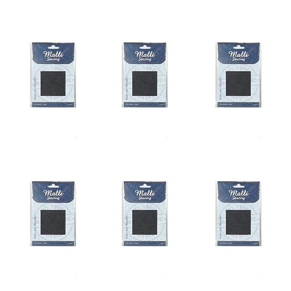 6PK Malli Sewing Assorted Iron On Mender Denim Repair Patches