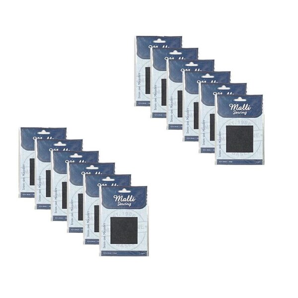 12PK Malli Sewing Assorted Iron On Mender Denim Repair Patches