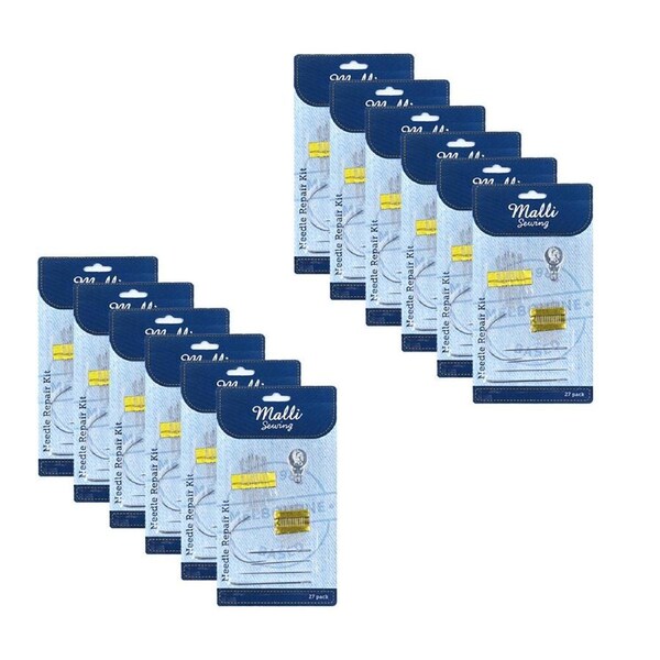 12x 27pc Malli Sewing DIY Tailoring/Sewing Repair Needle Repair Kit Assorted