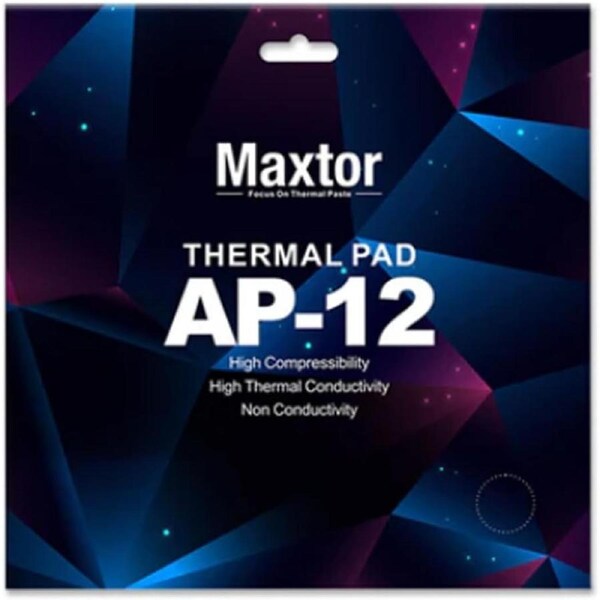 Maxtor Thermal Pad 14.8 W/mK, 120 x 120 x 2.0mm (1 pcs) Silicone Thermal Pads Cooling Pad, Highly Efficient Heat Resistant Soft Pad