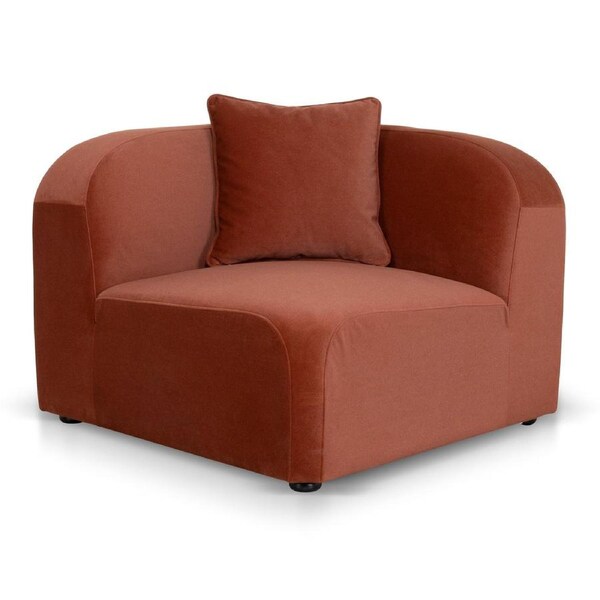 Soma Corner Option for 4 Seater Sofa - Umber Orange