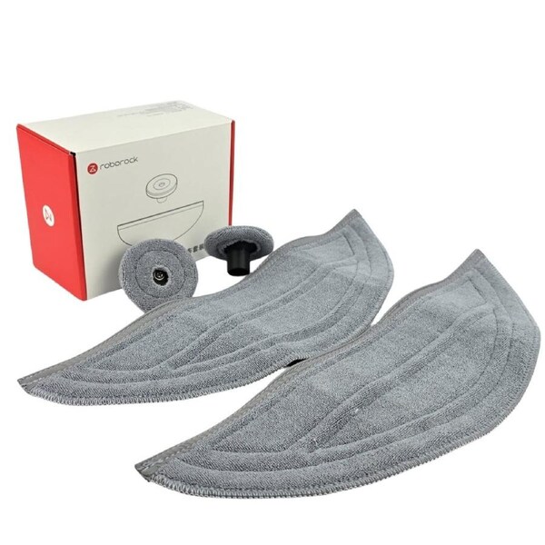 Roborock Mop Set For Saros 10 Robot Vacuum, Genuine Antibacterial Pads