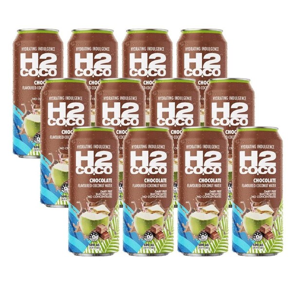 H2 Coco 500Ml Coconut Water Chocolate 12 Pack