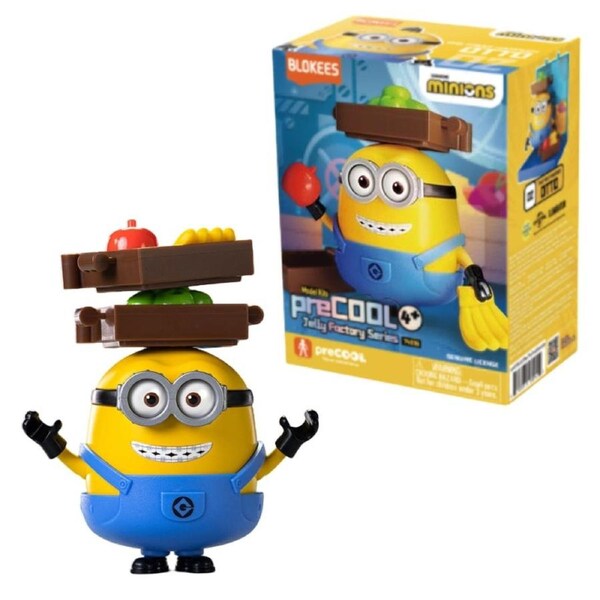 Blokees PreCOOL Jolly Factory Series Minions Otto the Fruit Handler Model Kit