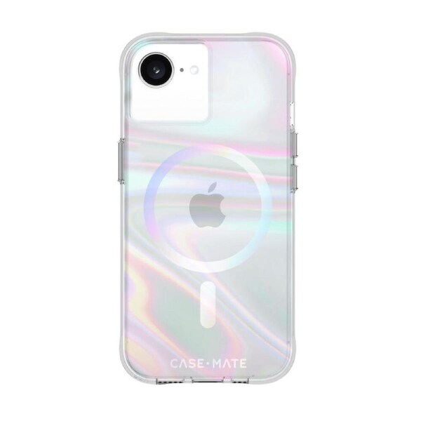 Case-Mate Soap Bubble MagSafe Back Case Cover For iPhone 16e/15/14/13 Iridescent