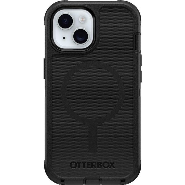 OtterBox Defender MagSafe Back Case Protection For iPhone 16e/15/14/13 Black