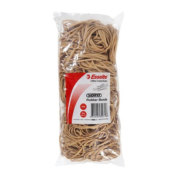 Esselte 37824 Office Essentials Size No 33 Superior Rubber Bands 500gm Bag
