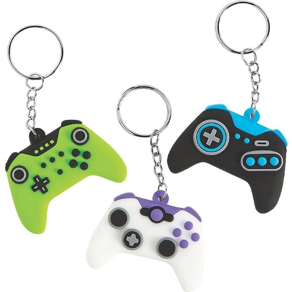 Gamer Keyrings (Pack of 12)