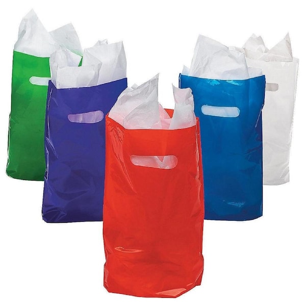Coloured Plastic Bags Medium (Pack of 50)
