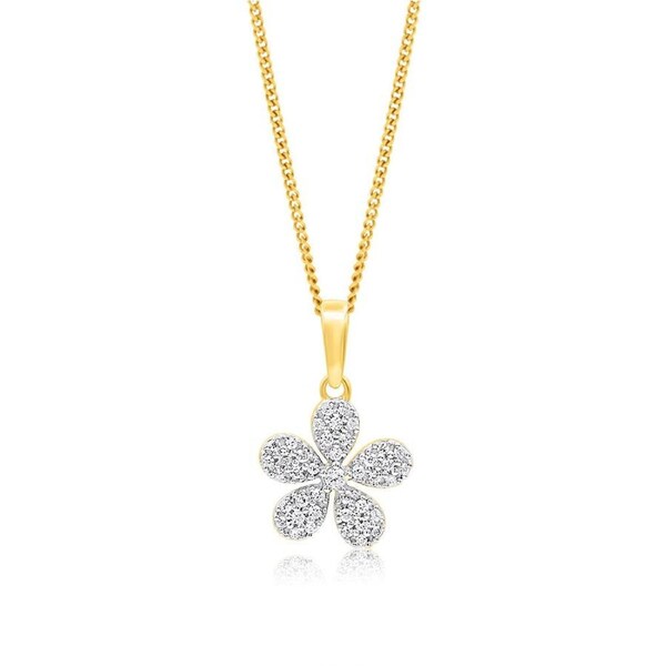 Diamond Pendant in 9ct Yellow Gold